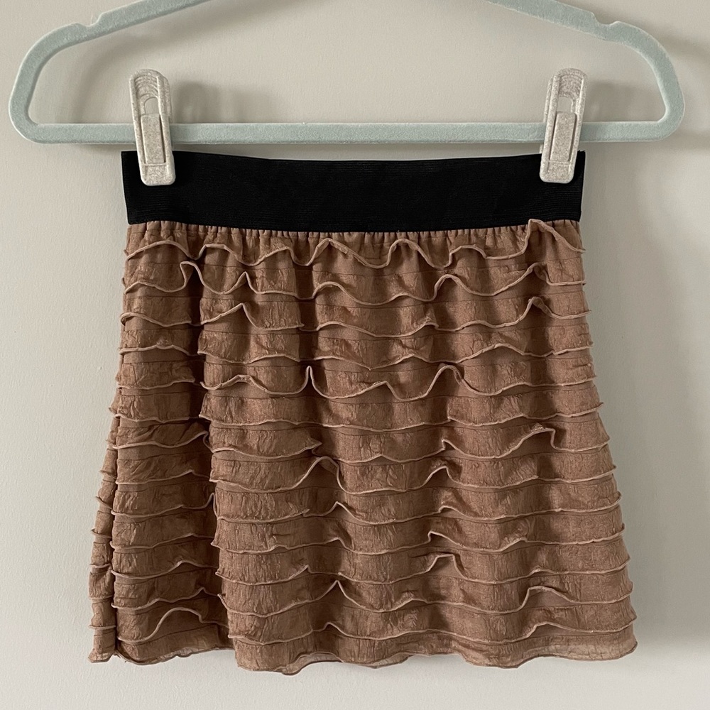 Jennyfer Ruffle Mini Skirt